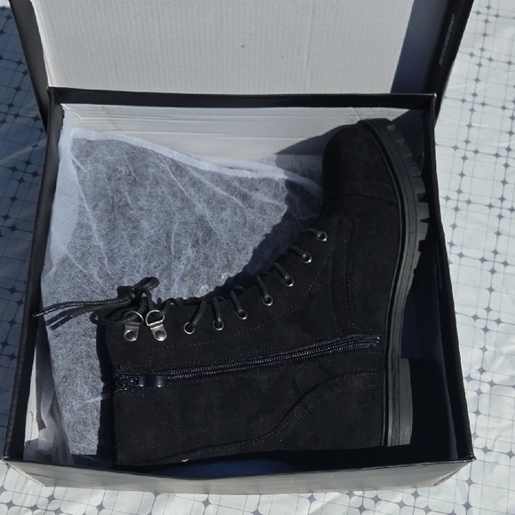 Modern Rebel Shoes - Modern Rebel Black Lace Up Boots